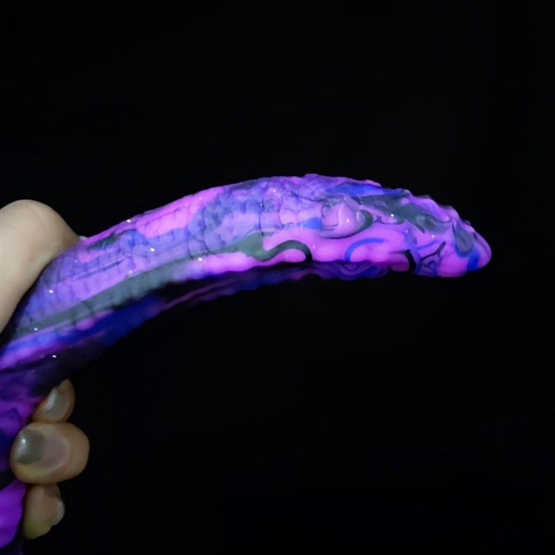 Fantasy Purple Silicone Dildo Anal Plug – Realistic Anal Gape Toy for Lesbian and Vaginal Use