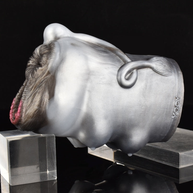 Cow Pussy Masturbator – Dual-Channel Fantasy Beast Silicone Sex Toy for Men | Domlust