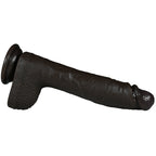 Slender Waist Realistic Black Dildo - Remote Control Vibrating 7 inch Penis  Anal Sex Toys