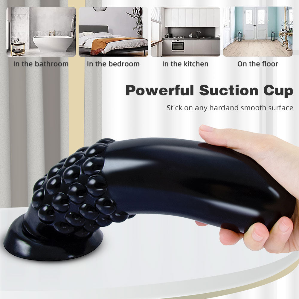 Huge Anal Dildo Butt Plug - Spiral Knotted Dildo Anal Beads for Men Women
