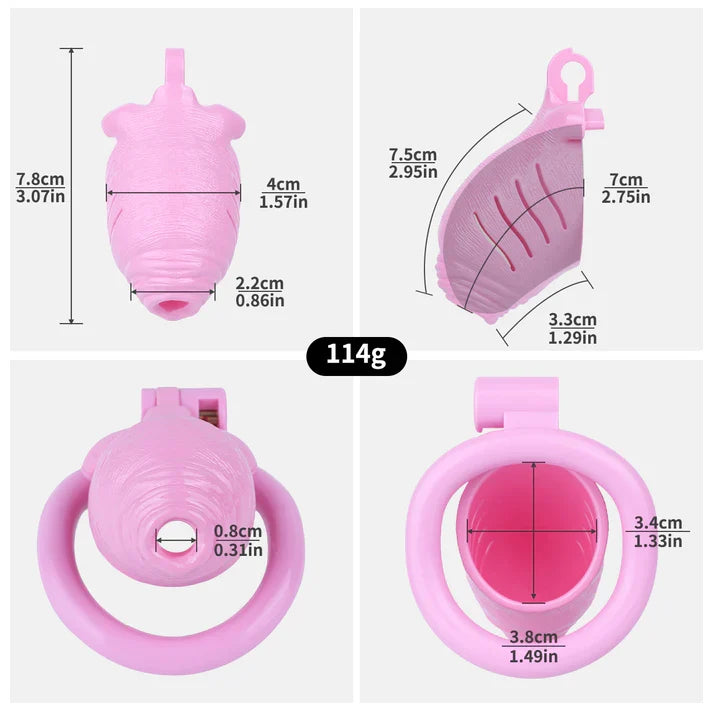 Foreskin Style Chastity Cage – Realistic ABS Resin Design for Everyday Wear