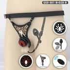 Flat Head Silicone Chastity Harness with Vibrating Plug & Remote Control-GSD Series