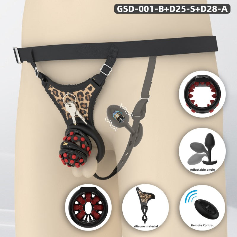 Silicone Soft Nail Modular Chastity Cage System GSD Wearable Chastity Device