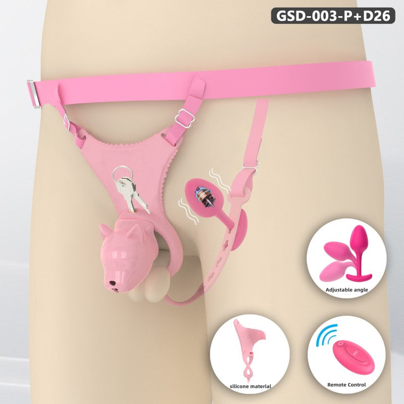 Puppy Head Chastity Cage Set with Underwear & Plug-GSD Series