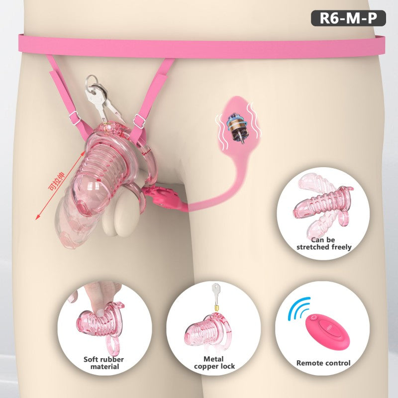 Transparent Flexible Chastity Cage with Stretchable Design （R6）