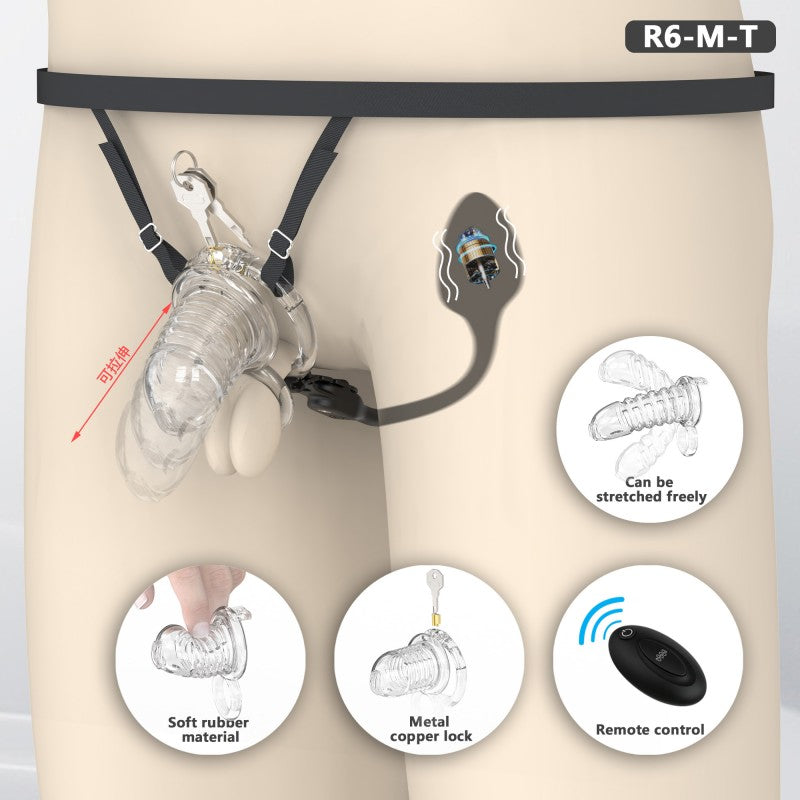 Transparent Flexible Chastity Cage with Stretchable Design （R6）