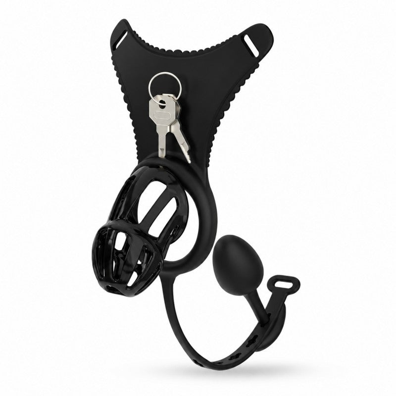Modular Silicone Chastity Cage System | Remote Control Vibration & Adjustable Wearable Design (GSD D2)