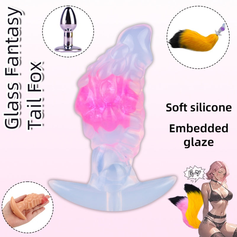 Realistic Anal Dildo Butt Plug – Silicone Dual-Use Anal Vaginal Women Masturbating Toys