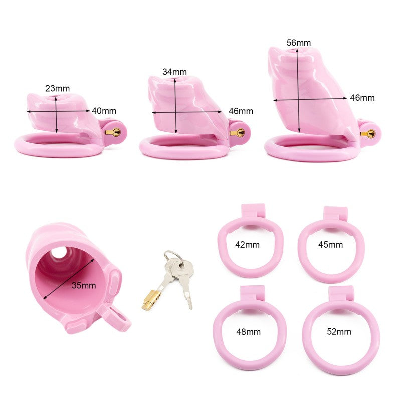 🐾 Dog Cock Cage with Realistic Vein Texture Multiple Sizes | Color Options | Realistic Vein Design | Lightweight Resin Material