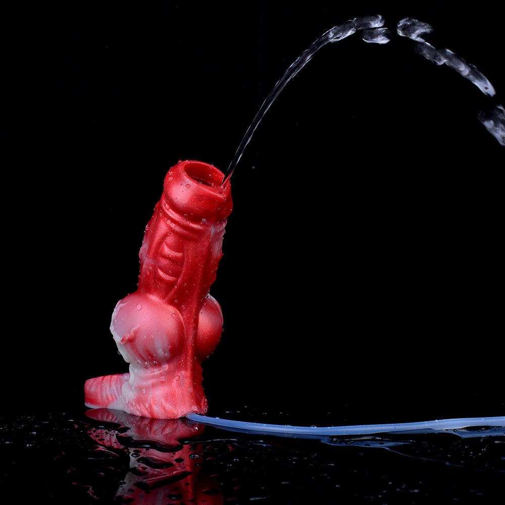 Knotted Cocksleeve Extender - Fantasy Hollow Dogdildo Penis Sheath Sex Toys for Men