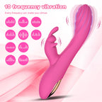 Rabbit Clit Clamps G Spot Vibrator - Vibrating Anal Dildo Female Sex Toy