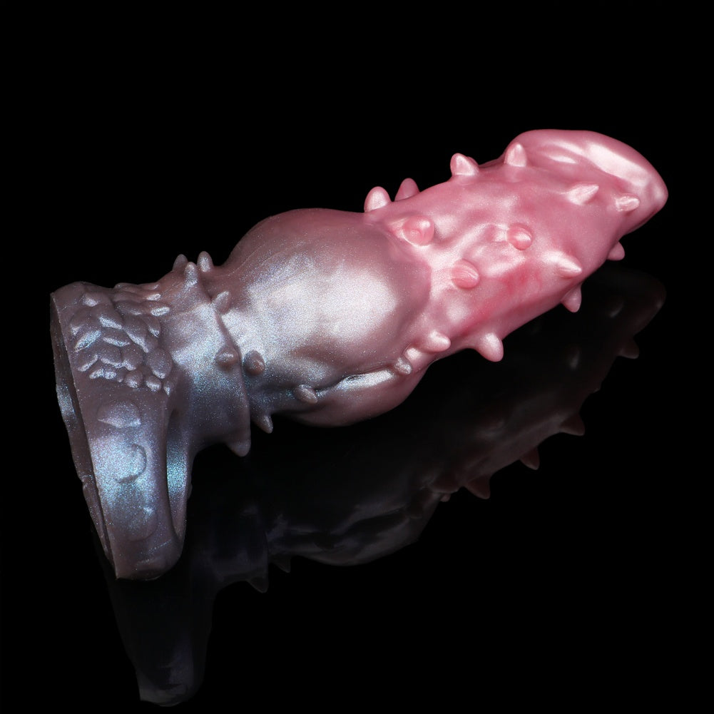 Spiked Monster Cock Sleeve - Textured Silicone Penis Extender for Enhanced Girth and Size