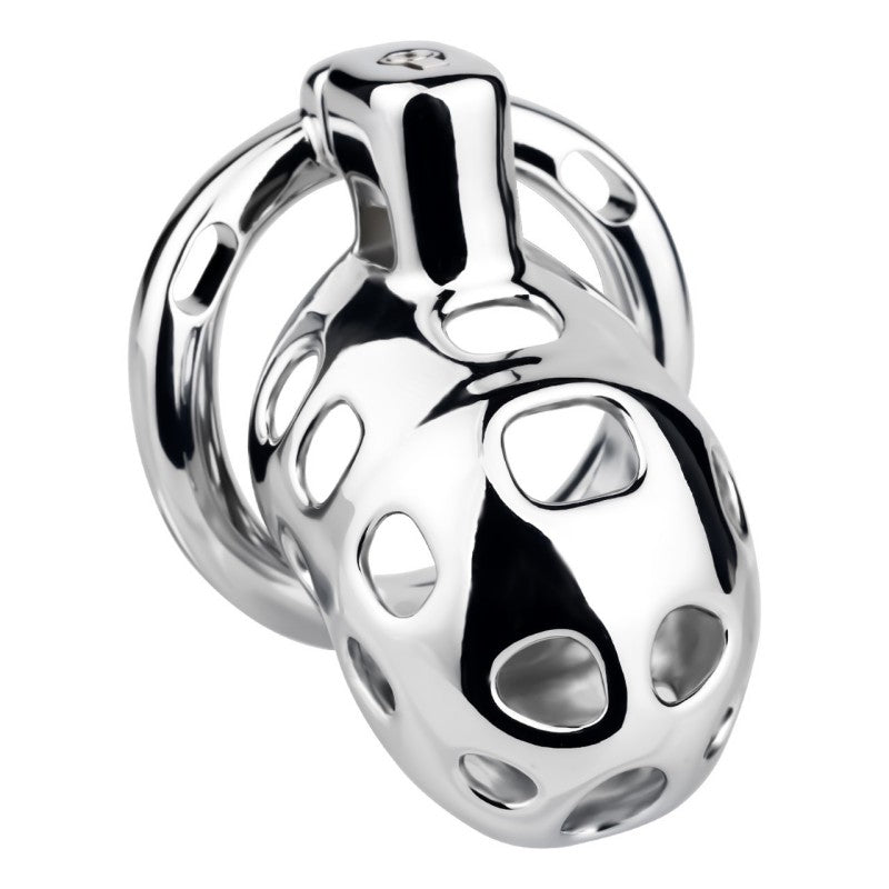 Breathable Aluminum Chastity Cage | Lightweight Mirror Polished Metal Chastity Device