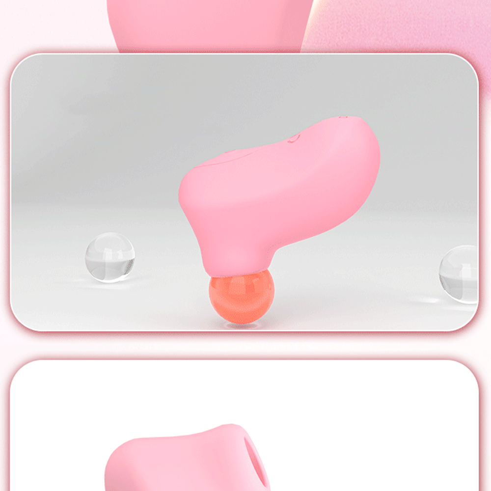 Finger Oral Sex Clit Sucking Vibrator - Pink Kawaii Whisper Quiet Female Sex Toys