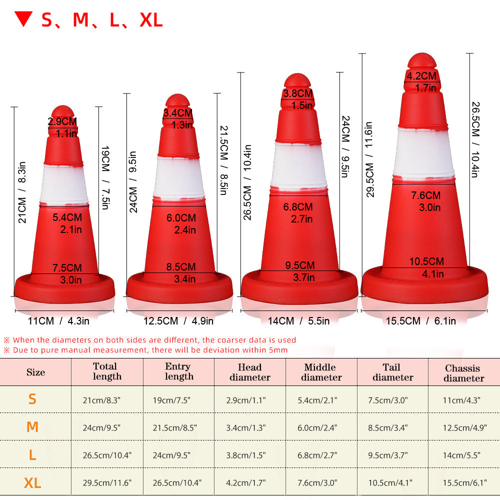 Bloker - Cone Butt Plug - Silicone Anal Plug - Anal Dildo
