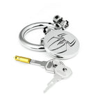 Spider Emblem Metal Chastity Cage – Spiderman-Inspired Flat Design Lock