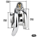 Flat Metal Male Chastity Cage – Inverted 2.0 Design