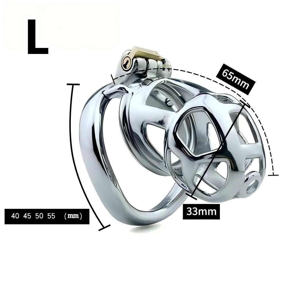 Cobra Metal Chastity Cage– Sleek, Durable & Secure LKM-023