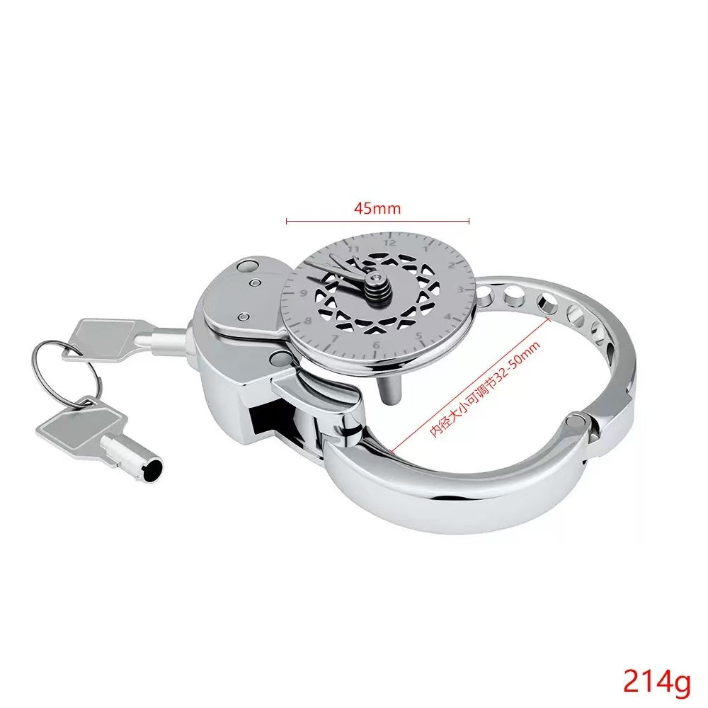 Inverted Flat Chastity Cage Collection with Adjustable Rings – Heart, Sunburst & Shell Ventilation Patterns