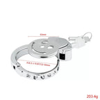 Inverted Flat Chastity Cage Collection with Adjustable Rings – Heart, Sunburst & Shell Ventilation Patterns
