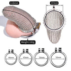 Flexible Stainless Steel Mesh Chastity Cage -5 Sizes | Comfortable & Secure