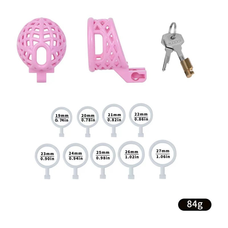 Resin Shaft-Only Chastity Cage | Ringless Breathable Coronal Ridge Fixation Design