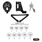 Resin Shaft-Only Chastity Cage | Ringless Breathable Coronal Ridge Fixation Design