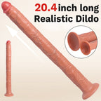 20.4 Inch Extra Long Realistic Dildo with Suction Cup Base, 1.9 Inch Thick - Tarisss Sex Toy Store