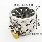 Stainless Steel Spiked Ball Stretcher | Scrotum Weight CBT Pendant for Men