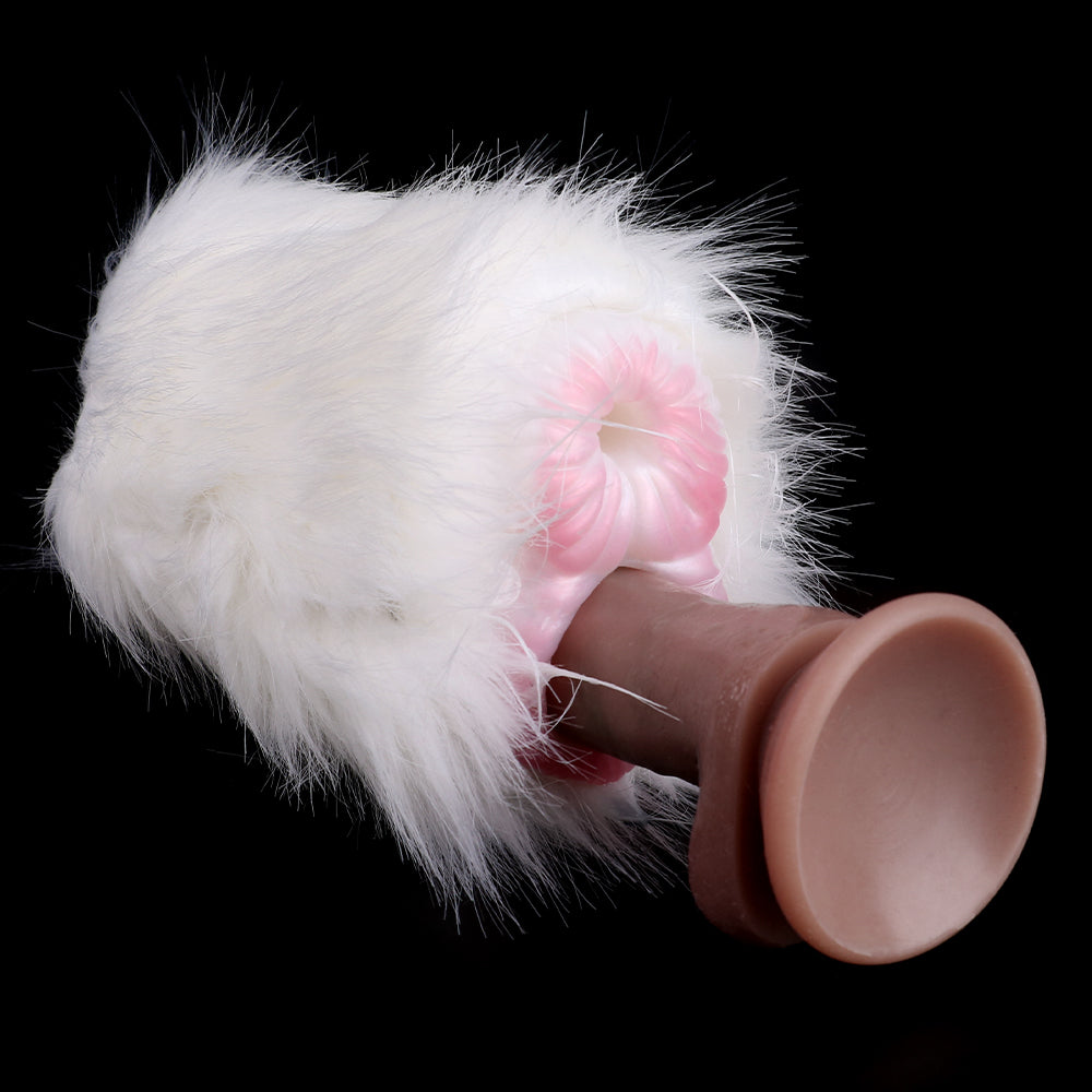Merino Sheep Pocket Pussy Furry Sex Doll - White Fur Animal Pussies Penis Masturbator