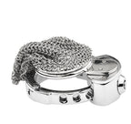 Lightweight Breathable Mesh Male Chastity Cage with One-Touch Closure and Adjustable Carabiner Lock
