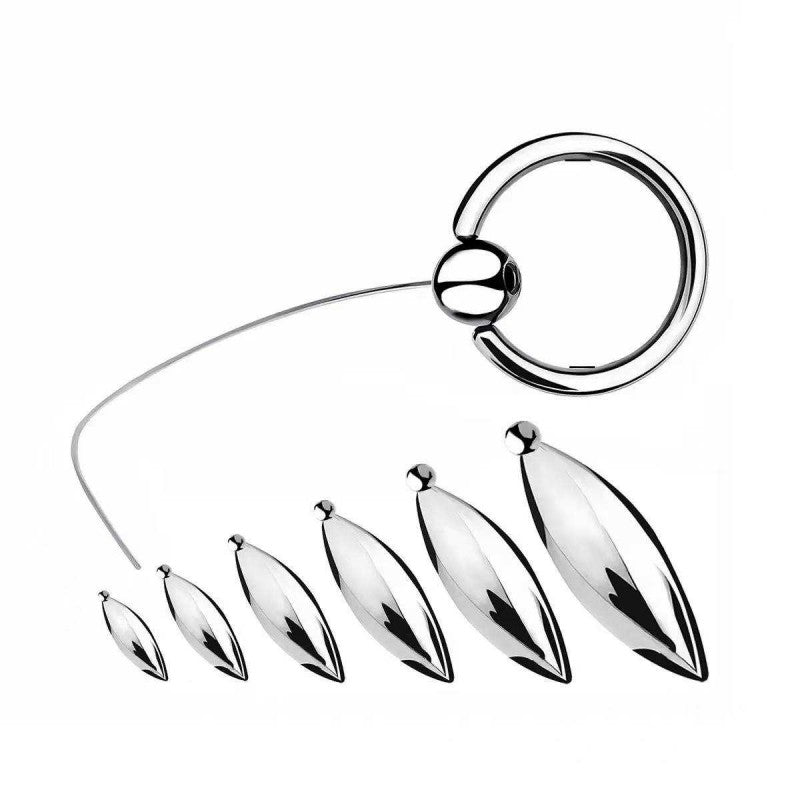 Capsule-Shaped Prostate Massager with Nylon Cord and Pull Ring