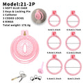 Short Soft Chastity Cage – Dotted & Breathable TPE/Silicone Design