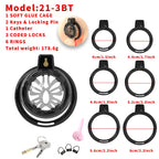 Short Soft Chastity Cage – Butterfly Vent Design, TPE/Silicone, Multi-Shaped