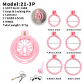 Short Soft Chastity Cage – Butterfly Vent Design, TPE/Silicone, Multi-Shaped