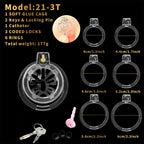 Short Soft Chastity Cage – Butterfly Vent Design, TPE/Silicone, Multi-Shaped