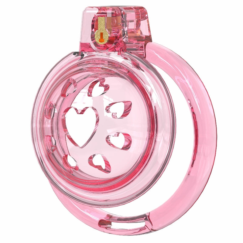 Short Soft Chastity Cage – Heart Vent Design, Silicone TPE, Multi-Shaped
