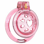 Short Soft Chastity Cage – Heart Vent Design, Silicone TPE, Multi-Shaped
