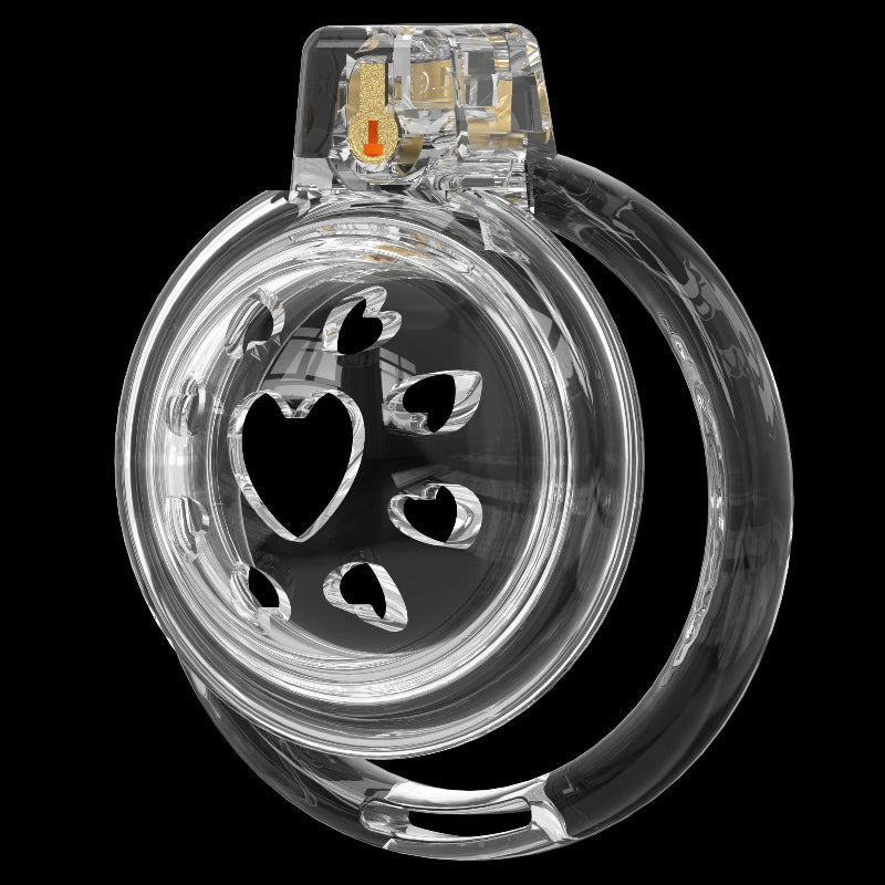 Short Soft Chastity Cage – Heart Vent Design, Silicone TPE, Multi-Shaped
