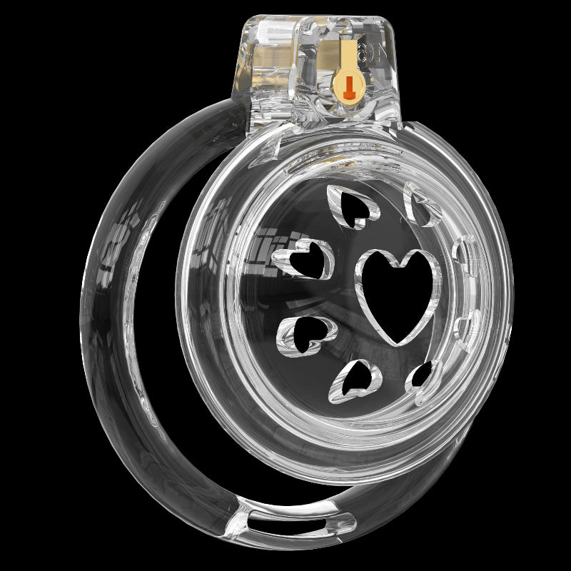 Short Soft Chastity Cage – Heart Vent Design, Silicone TPE, Multi-Shaped