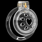 Short Soft Chastity Cage – Heart Vent Design, Silicone TPE, Multi-Shaped