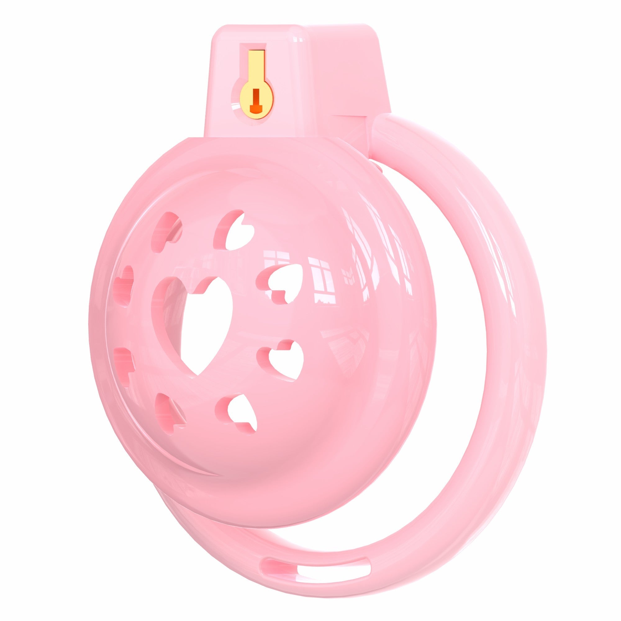 Short Soft Chastity Cage – Heart Vent Design, Silicone TPE, Multi-Shaped