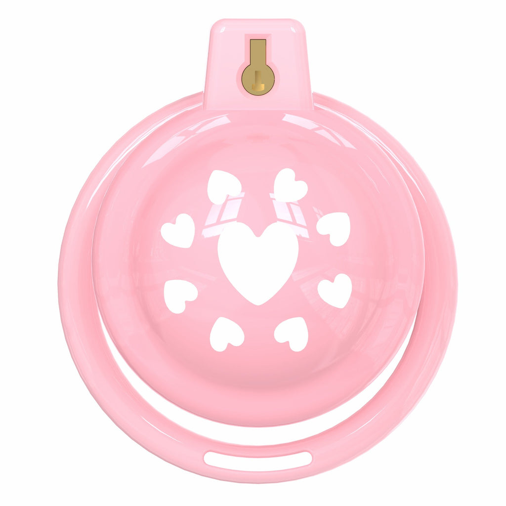 Short Soft Chastity Cage – Heart Vent Design, Silicone TPE, Multi-Shaped
