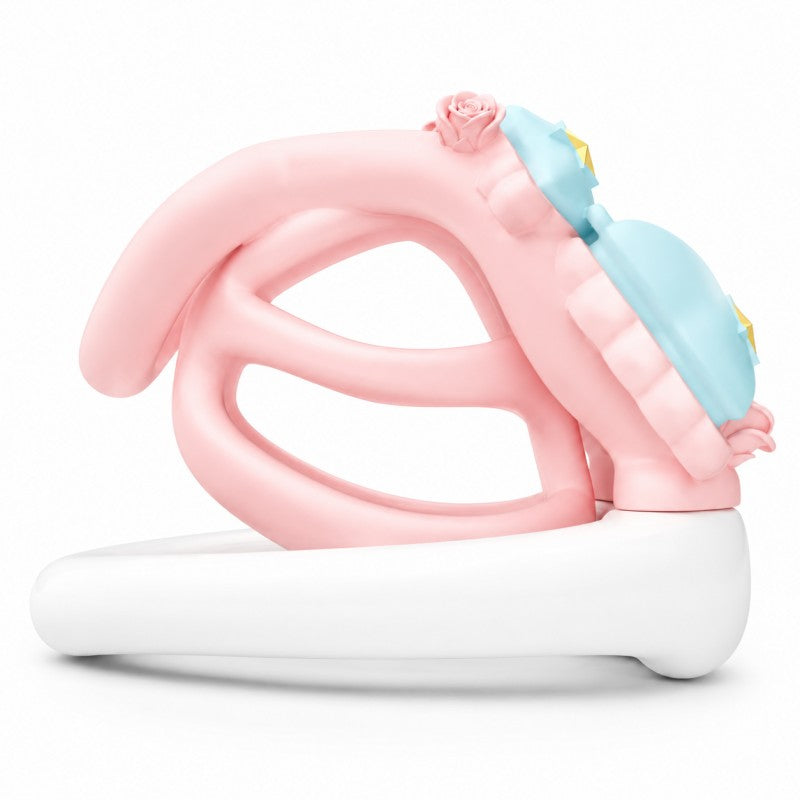 Pastel Bow Cage – 3D Printed Kawaii Aesthetic Wearable Design