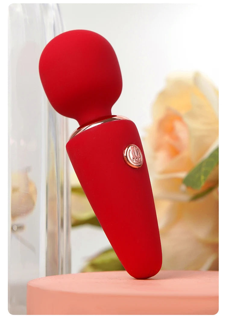 Pocket Magic Wand Vibrator - Soft Powerful Clit Nipple Stimulator Sex Toy for Women