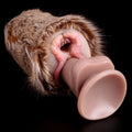 Elk Furry Pocket Pussy – Dual-Opening Faux Fur Animal Masturbator | Domlust