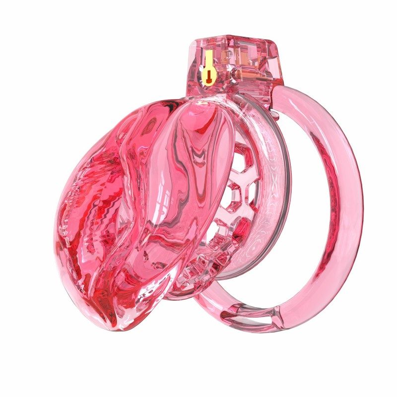 Soft Silicone Chastity Cage – Clitoral-Inspired Design | Semi-Transparent & Flexible Rings