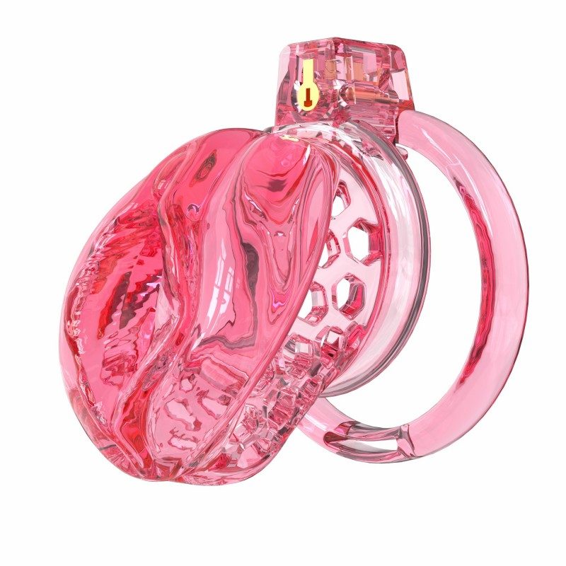 Soft Silicone Chastity Cage – Clitoral-Inspired Design | Semi-Transparent & Flexible Rings