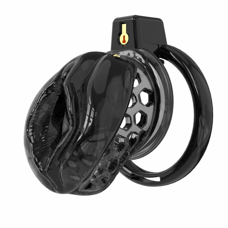 Soft Silicone Chastity Cage – Clitoral-Inspired Design | Semi-Transparent & Flexible Rings