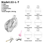 Soft Silicone Chastity Cage – Clitoral-Inspired Design | Semi-Transparent & Flexible Rings